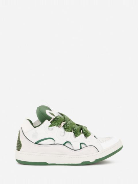 Lanvin LEATHER CURB SNEAKERS