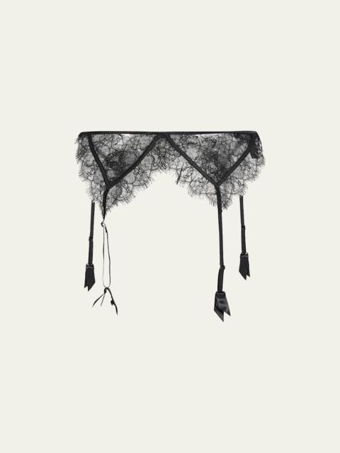 KIKI DE MONTPARNASSE Scalloped Lace Garter Belt