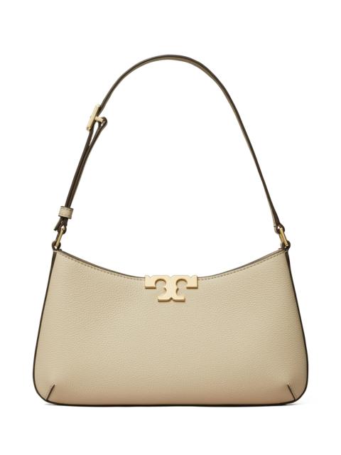 TORY BURCH Women's Eleanor Soft Slim Pebbled Leather Shoulder Bag - Light Stone