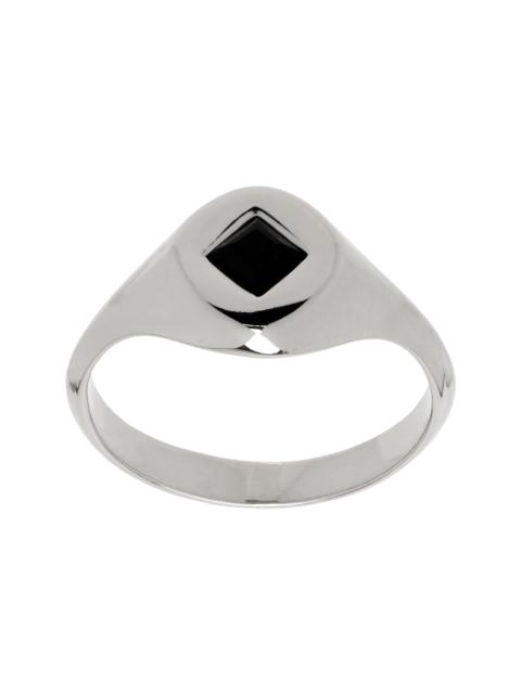 MONDO MONDO Silver & Blue Leroy Ring | REVERSIBLE