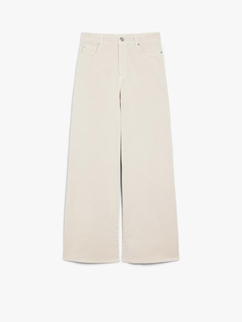 WEEKEND Max Mara MEDINA Cotton drill wide-leg trousers