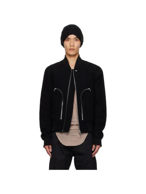 Rick Owens Black Concordians Bauhaus Flight Jacket