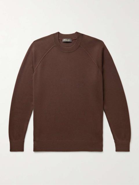 Cashmere, Virgin Wool and Silk-Blend Sweater