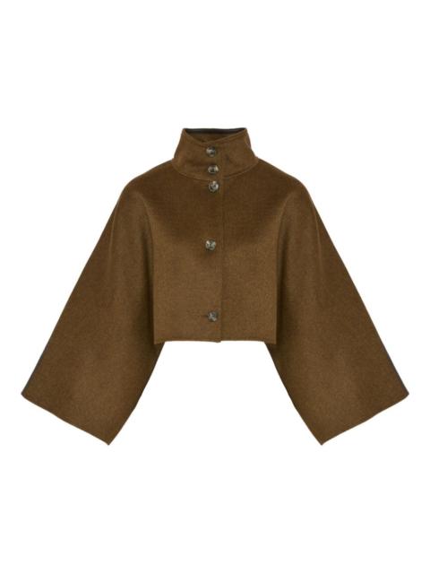Yves Salomon cape-sleeve cropped jacket