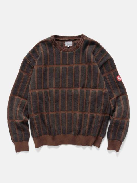 Cav Empt Rectangular Bar Knit Brown