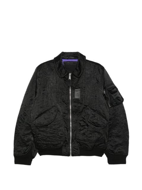ALPHA INDUSTRIES CWU-45/P camo-embroidered UV bomber jacket