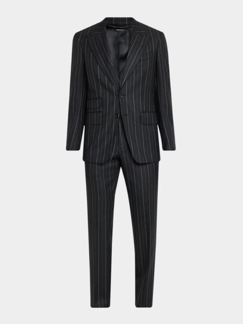 TOM FORD Men's Hairline Stripe Single-Breasted Suit
