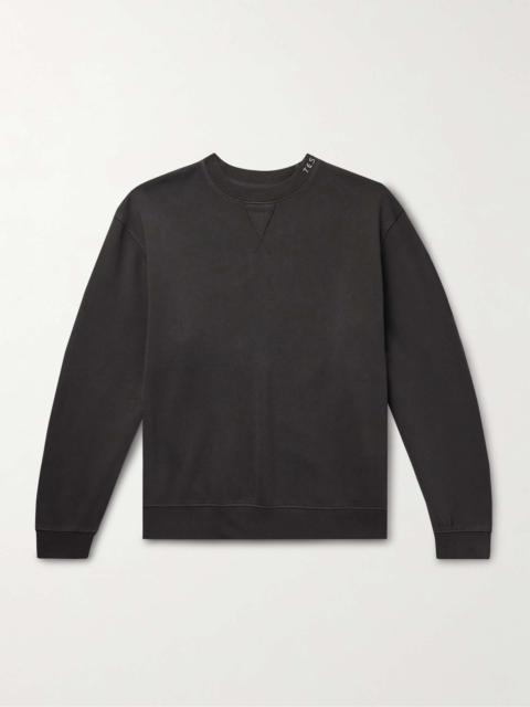 The Elder Statesman Daily Crew Cotton and Cashmere-Blend Jersey Sweatshirt