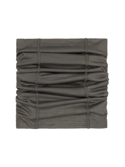 RIER Gray Cache-Cou Jersey Wool Neck Warmer