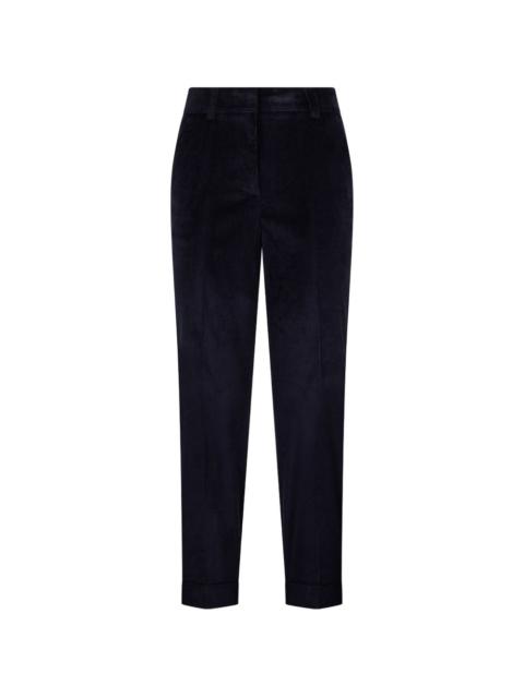 PESERICO high-waisted ribbed trousers