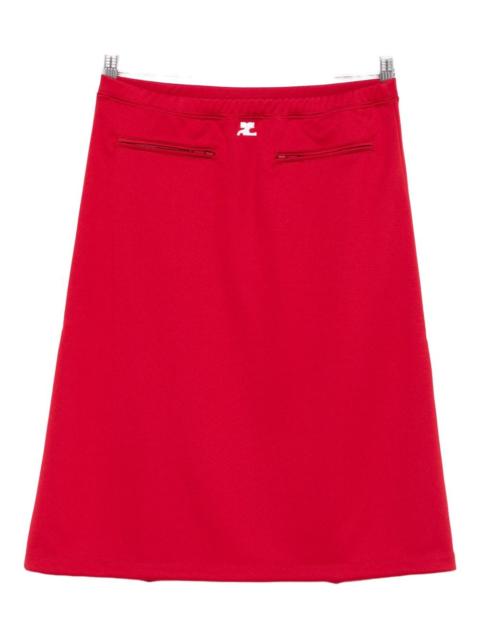 courrèges zip-pocket skirt
