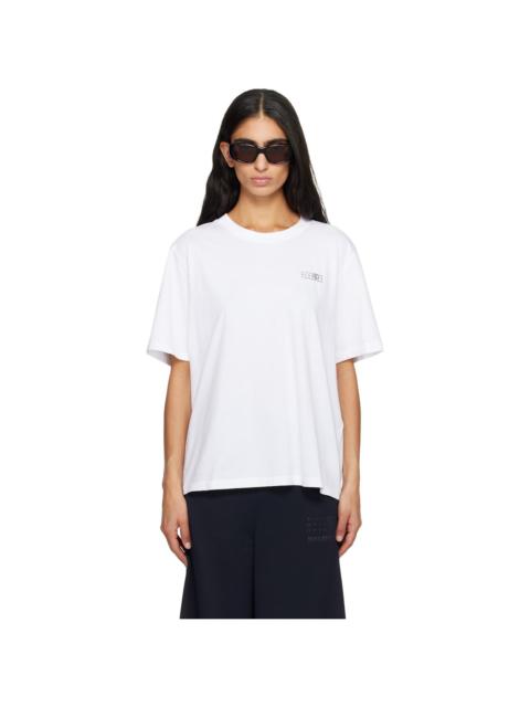 MM6 Maison Margiela White Cotton Jersey T-shirt