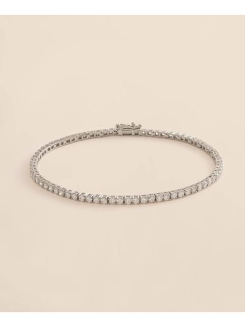 Brooks Brothers 3 CT. Lab-Grown Diamond 14k White Gold Tennis Bracelet