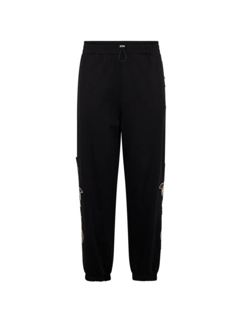 PHILIPP PLEIN embroidery-patches track pants