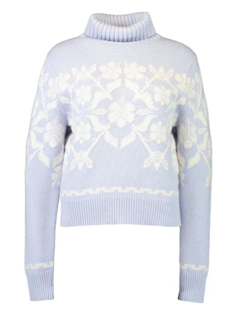 HIGH SPORT Zoe floral roll-neck sweater