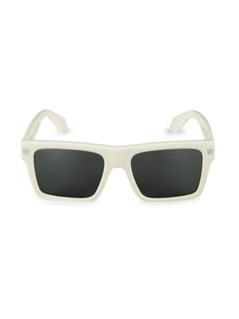 Off-White Men's 54MM Lawton Sunglasses - White Dark Grey
