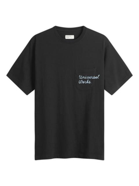 Universal Works Universal Works Script Logo Pocket T-shirt