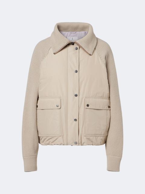 Brunello Cucinelli Wool, cashmere, and silk down jacket