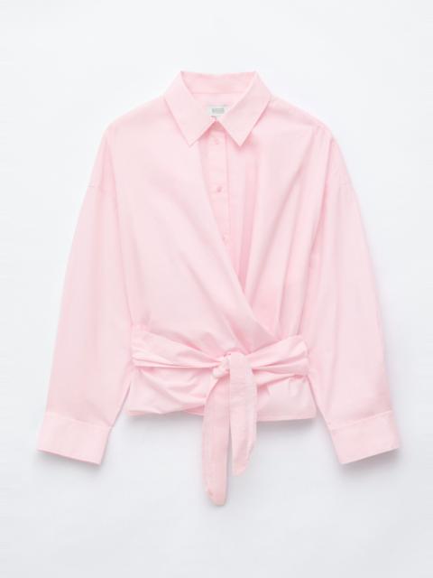 & Other Stories Tie-Waist Cotton Shirt