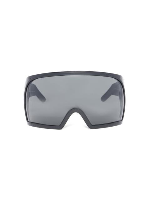 SUNGLASSES KRIESTER SHINY - BLACK TEMPLE/BLACK LENS