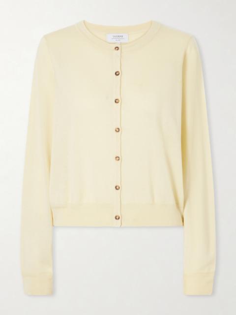 LA LIGNE Ben Silk, Wool And Cashmere-blend Cardigan