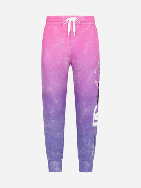 Dolce & Gabbana Jogging pants with DG Crew print