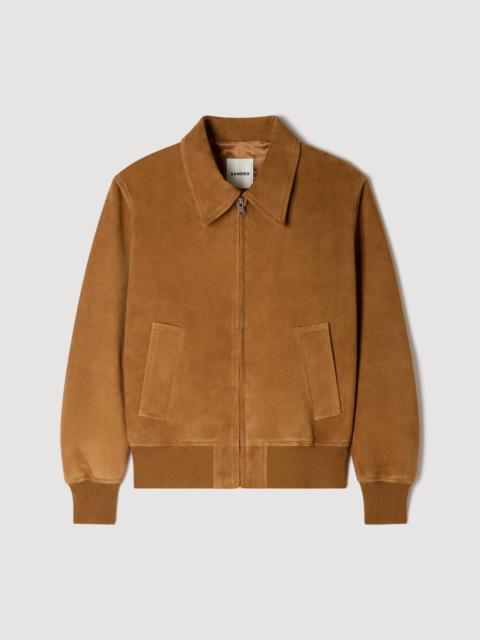 Sandro SUEDE LEATHER JACKET