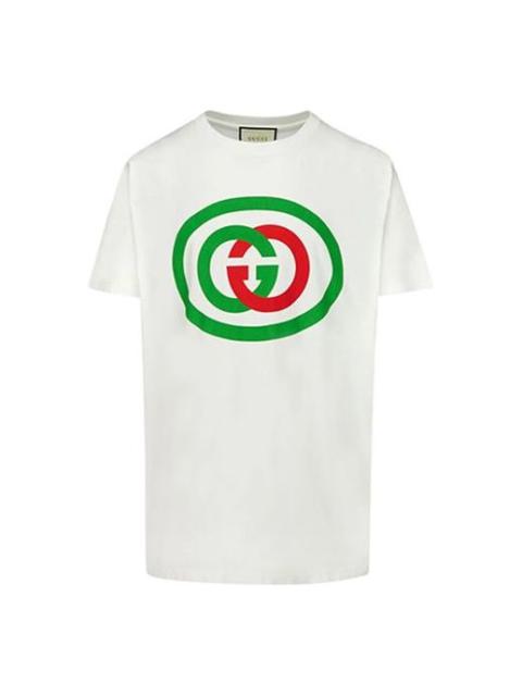 GUCCI Gucci White Cotton Oversize With Interlocking G White 565806-XJBAU-9037