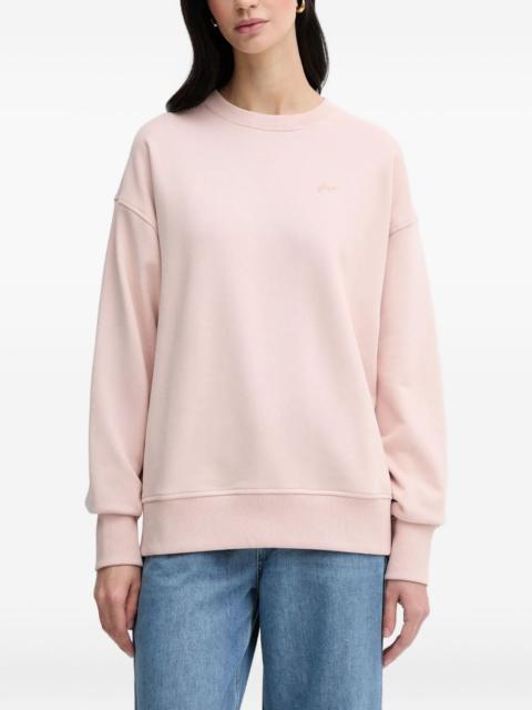 BOSS rubberized-logo crew-neck sweatshirt