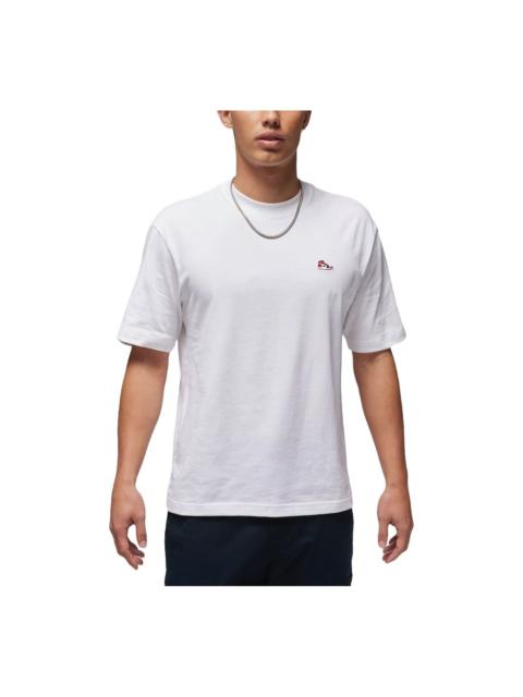 Air Jordan Brand Embroidered Patch T-Shirt Asia Sizing 'White' FN5983-100