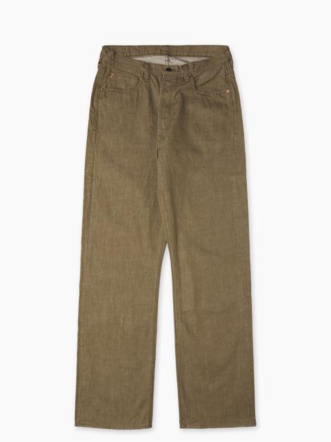 FULLCOUNT FULLCOUNT 0105OD WIDE SELVEDGE DENIM OLIVE DRAB