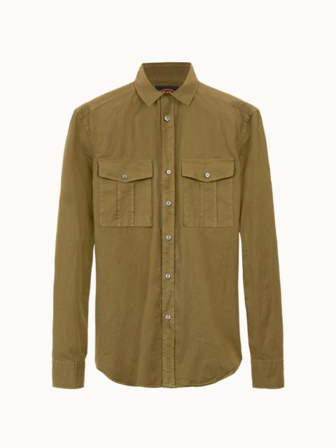 Tod's SHIRT IN COTTON - GREEN