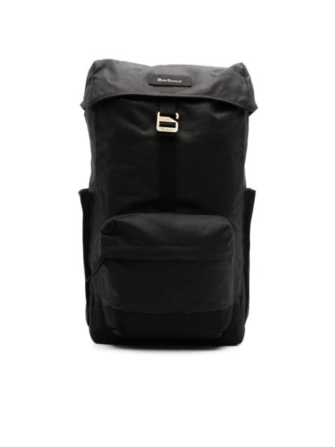 Barbour Essential Wax logo-patch backpack