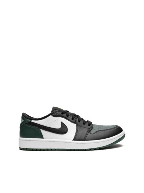 Air Jordan 1 Low G "White/Black/Noble Green/Pollen" sneakers