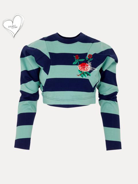 Vivienne Westwood CROPPED POURPOINT SWEATSHIRT