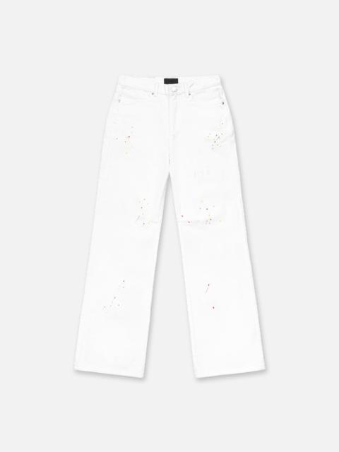 RTA JAMIE WIDE LEG FLARE JEAN | WHITE TRI PAINT