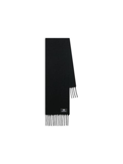 BALENCIAGA Fringe Scarf in Black