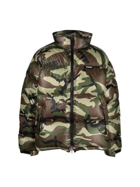 VETEMENTS camouflage-print padded jacket