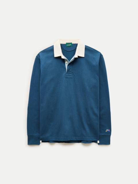 J.CREW Rugby shirt with striped placket