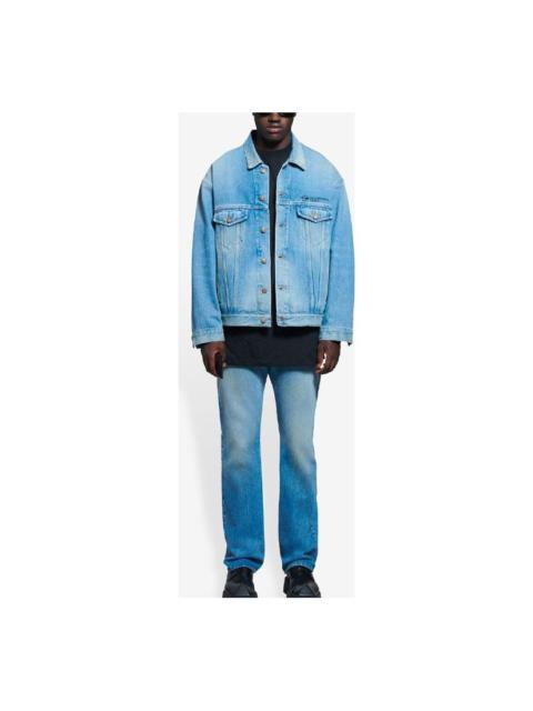 BALENCIAGA Corporate Large Fit Jacket in Indigo