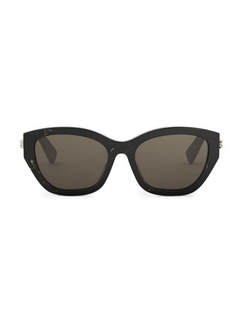 BVLGARI Women's B. Zero1 56MM Cat-Eye Sunglasses - Black Off White