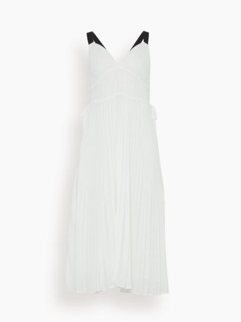 Proenza Schouler Broomstick Pleated Tank Dress in Off White