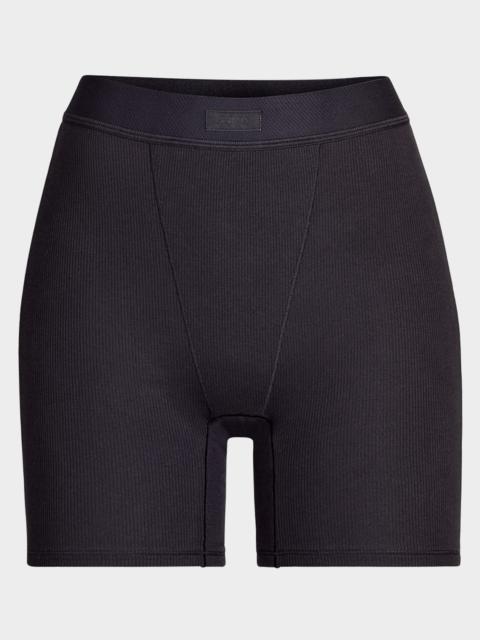 SKIMS Cotton Rib Logo Boxers