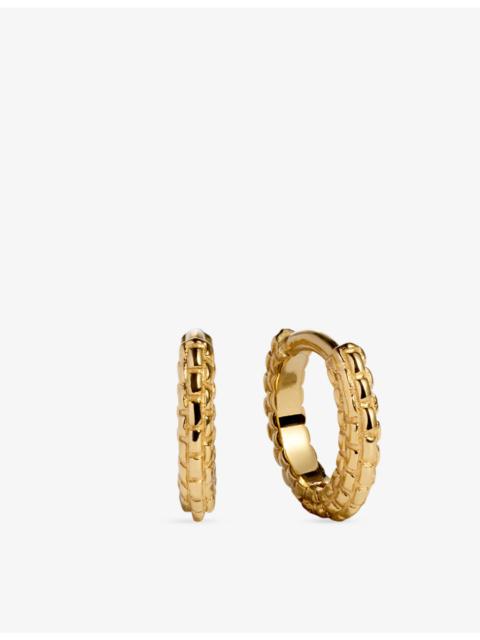 MONICA VINADER Heirloom Mini 18ct Yellow Gold Vermeil Huggie Earrings