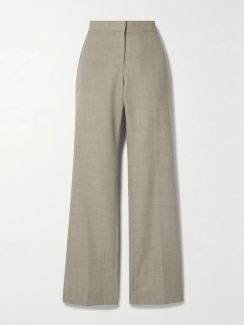 The Row Baer wool straight-leg pants Neutral