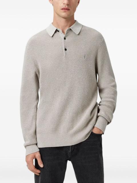 ALLSAINTS Aspen long-sleeve polo shirt