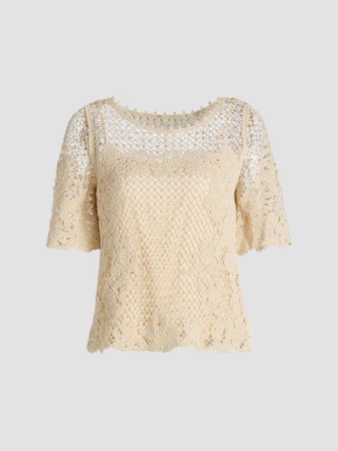 KOBI HALPERIN Women's Magnolia Crochet Blouse - Ecru