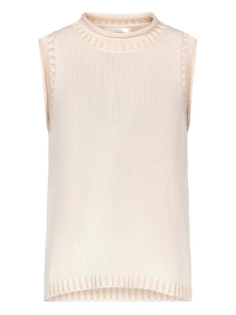 Loulou de Saison Effy ribbed collar sleeveless top