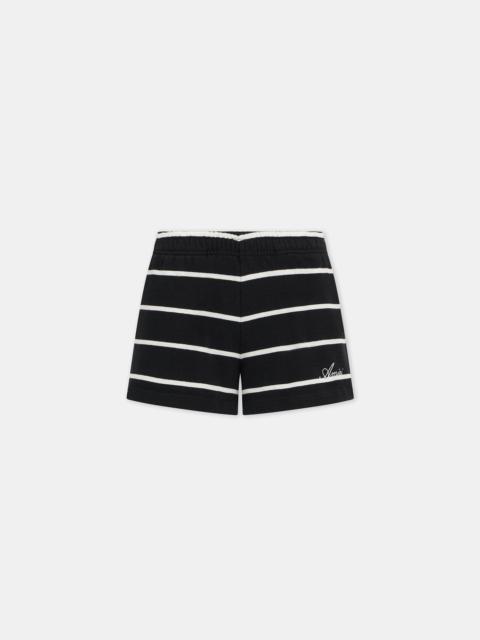 AMIRI WOMEN'S STRIPED SWEATSHORT