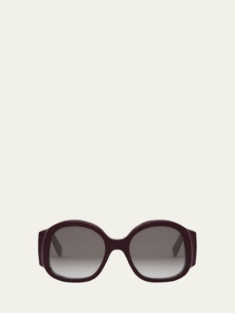 CELINE Max Triomphe Round Acetate Sunglasses